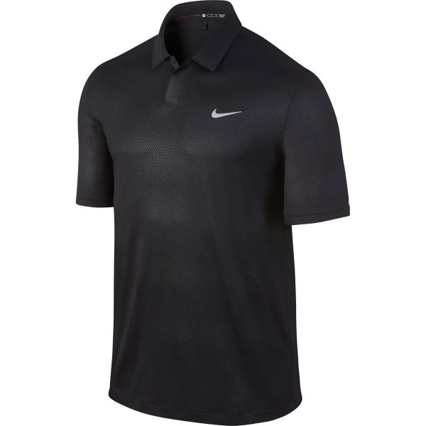 Nike Men s Black TW Seasonal Emboss Polo For Sale