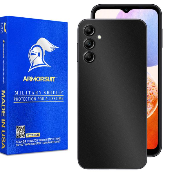 [2 Pack] Armorsuit MilitaryShield Carbon Fiber Skin Wrap Film Designed for Samsung Galaxy A14 (2023) Hot on Sale - Image 2