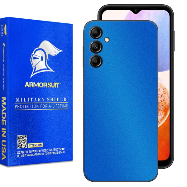 [2 Pack] Armorsuit MilitaryShield Carbon Fiber Skin Wrap Film Designed for Samsung Galaxy A14 (2023) Hot on Sale - Image 4